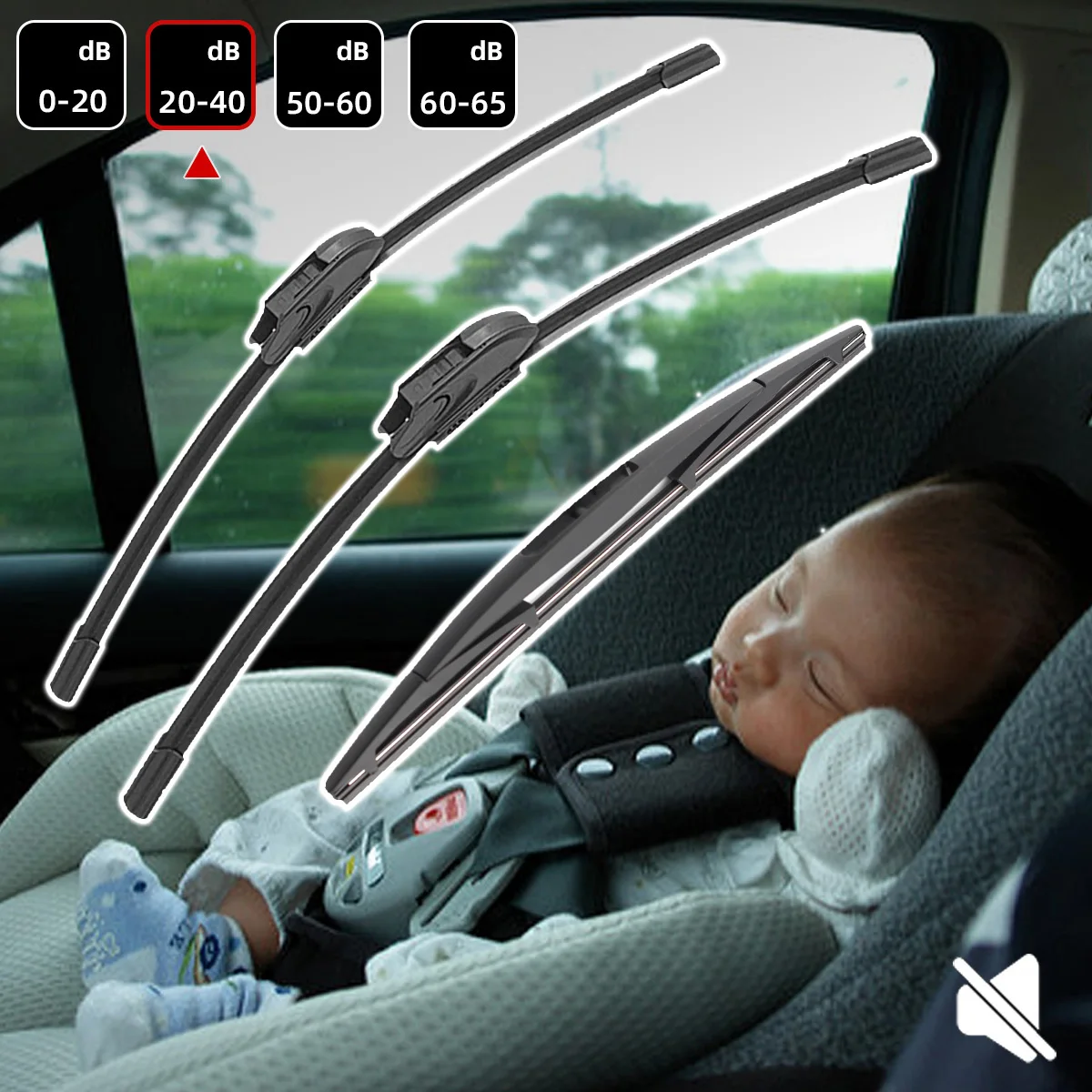 Car Wiper Kit Suitable For BMW X5 F15 2013-2018 Front Windshield Wiper And Rear Window Wiper Blade Brush Accessories 24"+20"+12" - Image 5