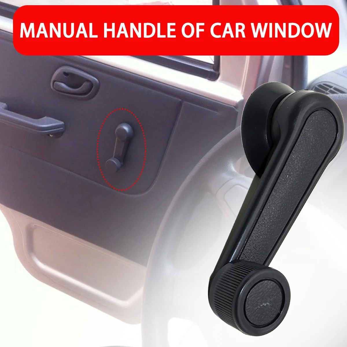 1/2/4PCS Universal Car Manual Window Connect Winder Lifting Crank Handle Winder High Quality Car Window Handle Auto Parts - Image 4