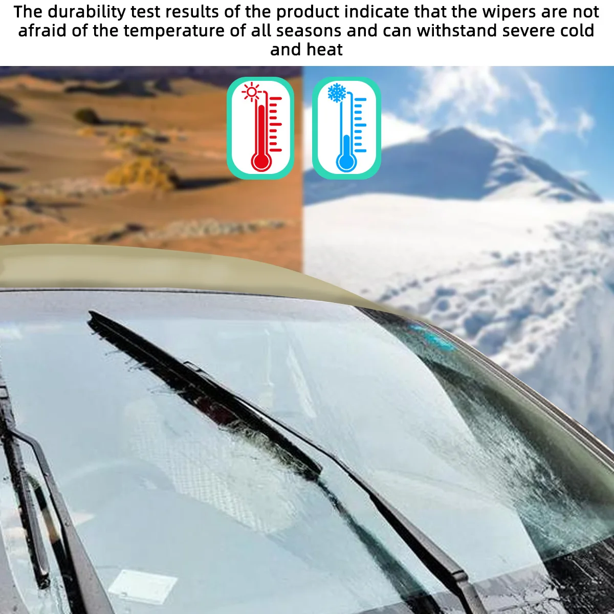 Car Windshield Wiper Blades U-type Universal Soft Rubber Frameless Bracketless Car Wipers 14" 16" 18" 19" 20" 21" 22" 24" 26" - Image 5