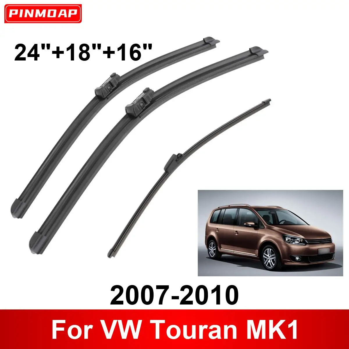 1/2/3/4/6PCS Car Wiper For VW Touran MK1 2007-2010 Front Rear Wiper Blades Brushes Auto Accessories 2007 2008 2009 2010