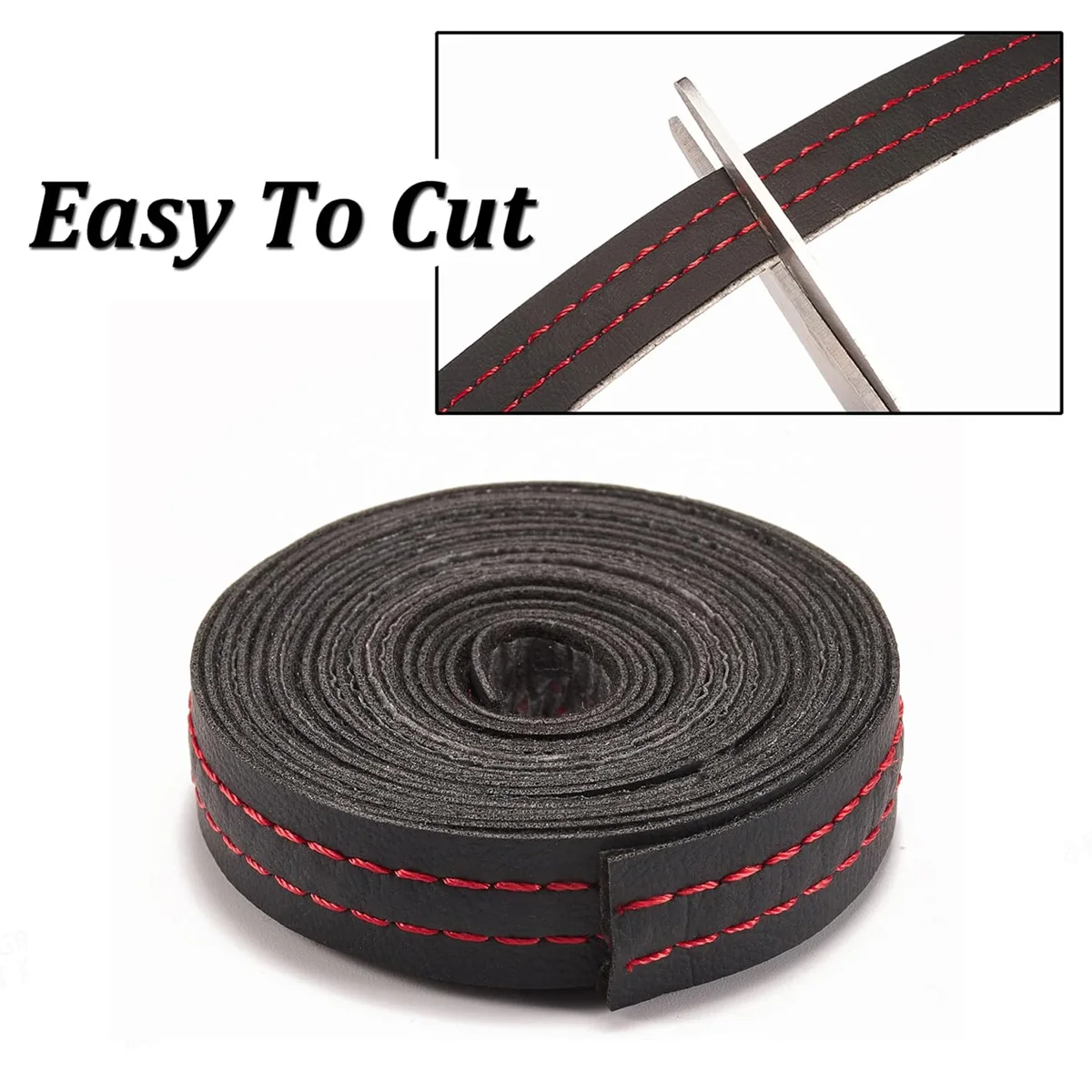 2/8M Car Mouldings Trim PU Leather Braid Decorative Line Strip For Door Dashboard Sticker Car Interior DIY Strips Car Interior - Image 3