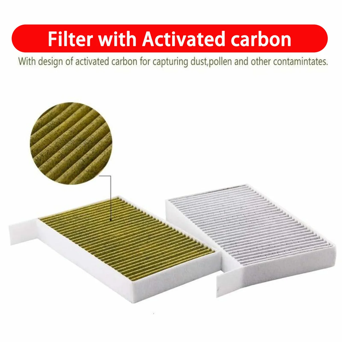 Car Cabin Air Conditioning Filter Use Activated Carbon Dual Effect Filter Suitable For Tesla Model 3 Model Y Cabin Air Filter - Image 3