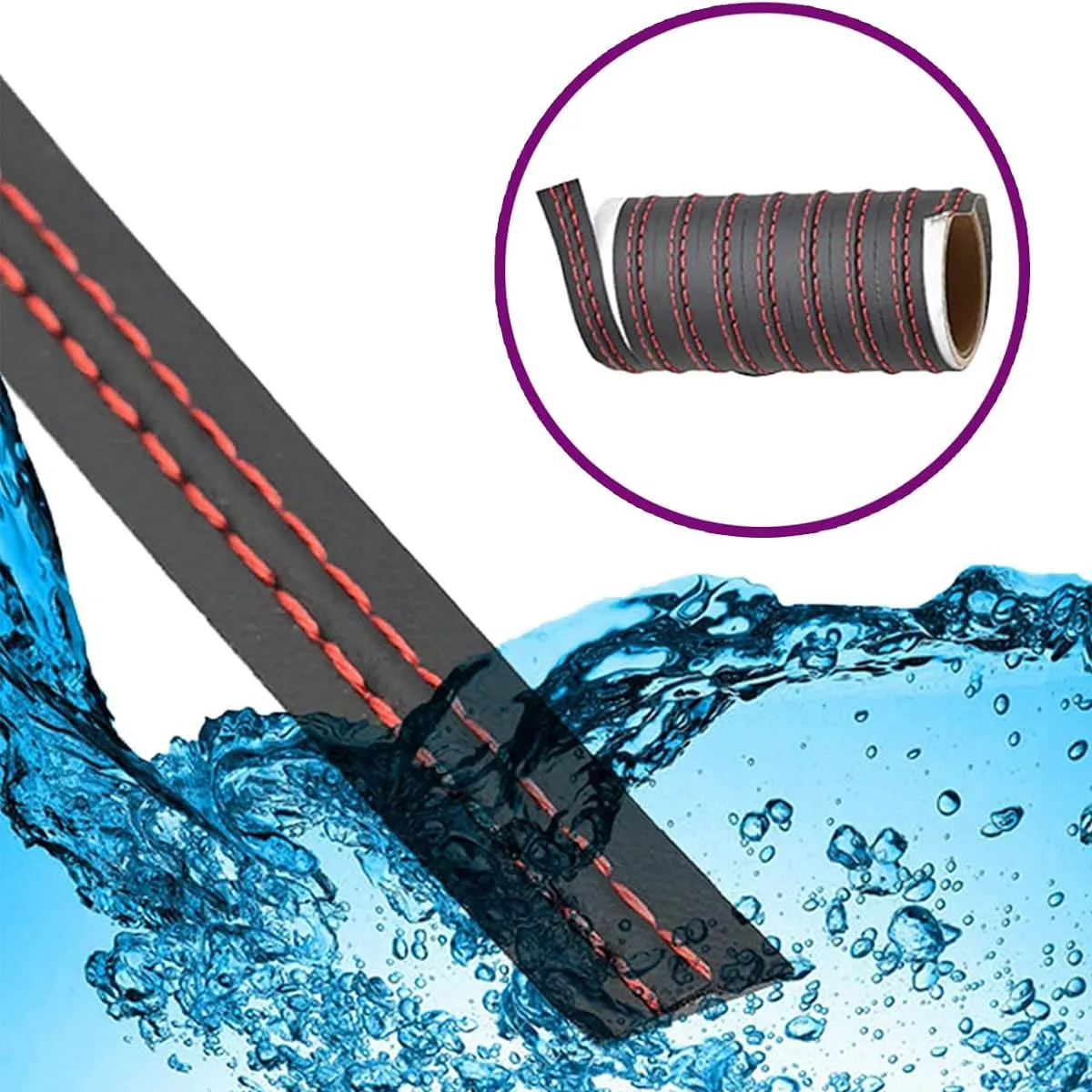 2/8M Car Mouldings Trim PU Leather Braid Decorative Line Strip For Door Dashboard Sticker Car Interior DIY Strips Car Interior - Image 4