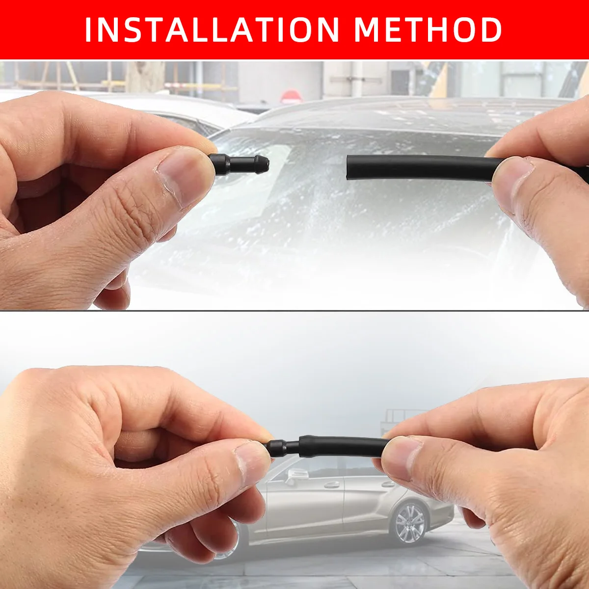 1Set Cars Wiper Spray Pipe Joint T Y I Type Windshield Washer Pipe Nozzle Wiper Cleaning Water Hose Tube Joint Accessories - Image 2