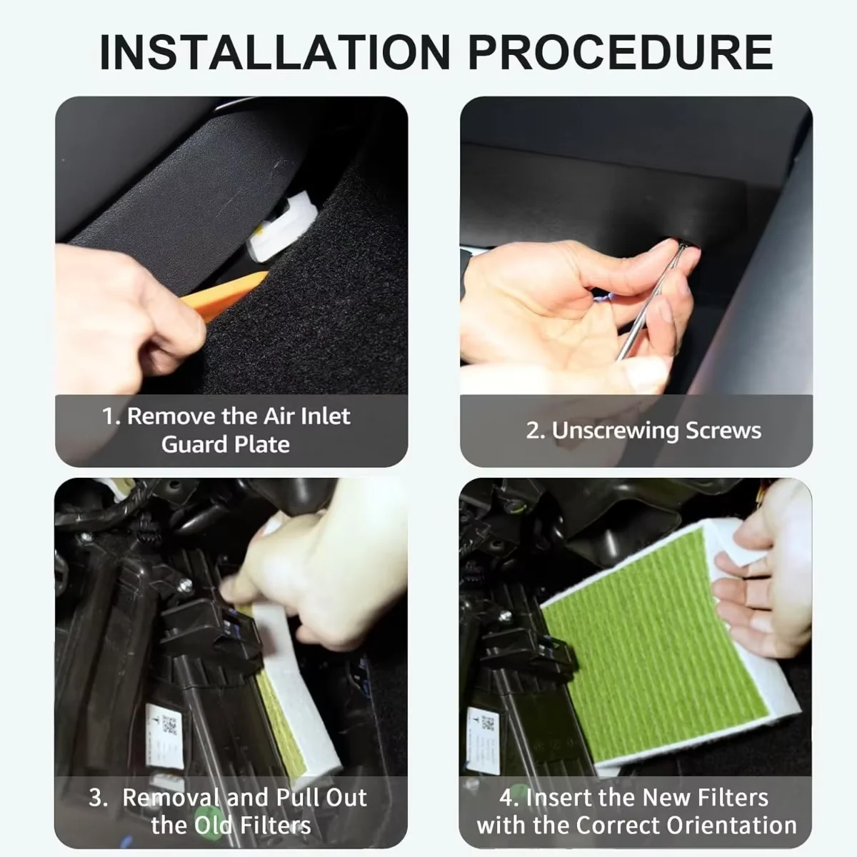 Car Cabin Air Conditioning Filter Use Activated Carbon Dual Effect Filter Suitable For Tesla Model 3 Model Y Cabin Air Filter - Image 6